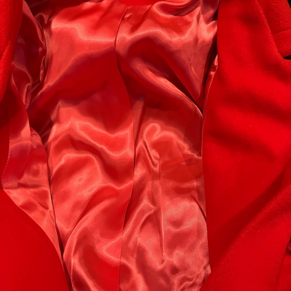 Vintage swing coat orange-pink with pink plastic buttons NS See Measurements - Picture 7 of 10